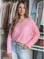 Dámský oversize svetr NORVAN růžový FashionStreet MY2453