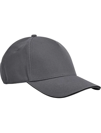 Beechfield B 825C 5 panelová kšiltovka sandwich EarthAware® 53.825C graphite grey/black