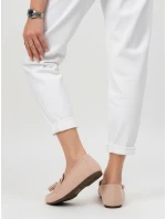 Dámské semišové růžové mokasíny FashionStreet ZY1364