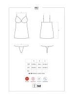 Erotická košilka 862-CHE - OBSESSIVE