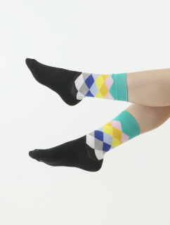 Ponožky Cube černo-zelené
