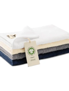 Malý unisex ručník Organic (GOTS) (bílý)