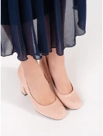 Praktické lodičky dámské hnědé na širokém podpatku Praktické lodičky dámské hnědé na širokém podpatku