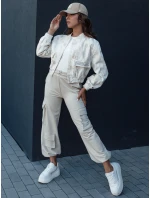 Dámská béžová bomber bunda SERRO s vázáním FashionStreet TY4478