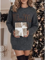 Dámský svetr MIU MIU v jedné velikosti, grafitový FashionStreet MY2348