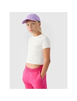 Hladké dívčí tričko 4F 4FJRSS24TTSHF2053-11S