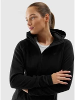Dámský fleece regular s kapucí 4F - černý