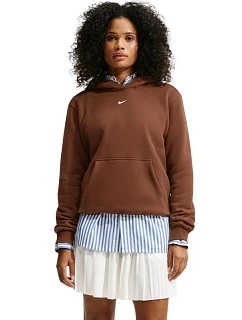 Dámská mikina Nike Studio Fleece Medium Weight, světle hnědá, IM8100 259