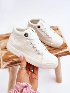 Dětské klasické vysoké tenisky Big Star LL374002 Bílá