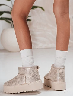 Dámské semišové béžové sněhule FashionStreet ZY1293