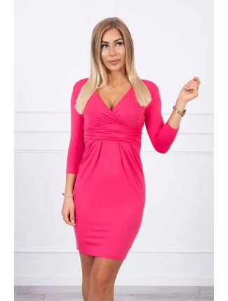 Přiléhavé šaty s průstřihem pod prsy fuchsiová Přiléhavé šaty s průstřihem pod prsy fuchsiová