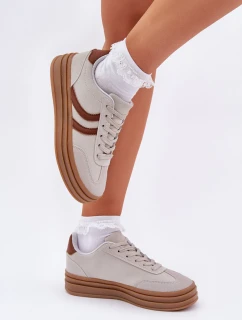 Stylové tenisky na platformě šedé Doriwa