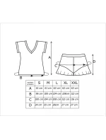 Pyžamo Donna Nicola 1/2 cr/r S-2XL