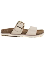 Dámské žabky s přezkou béžové Potocki 54325