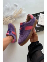 Semišové tenisky Vinceza – fialové