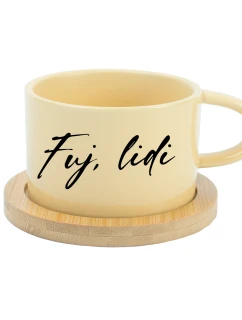 FUJ, LIDI - žlutý hrníček makronka 200 ml