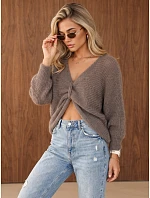 Dámský oversize svetr s nařaseným předním dílem Fango FashionStreet MY2645