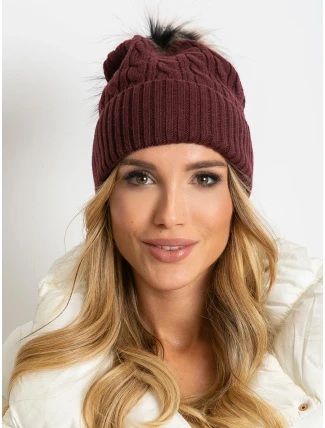 Dámská čepice AT CZ 173501 kaštanová Dámská čepice AT CZ 173501 kaštanová