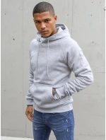 Pánská světle šedá mikina FashionStreet BX5481