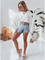 Dámská mušelínová košile oversize MUSLINEA bílá FashionStreet DY0473