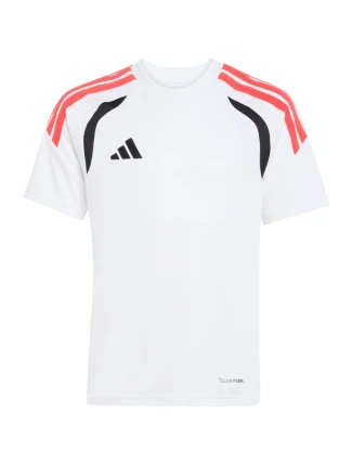 Dětský dres adidas Tiro 26 League Jersey bílý, černý a červený KR0369 Dětský dres adidas Tiro 26 League Jersey bílý, černý a červený KR0369