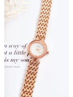 Dámské hodinky Giorgio & Dario se zirkony na ciferníku růžové zlato