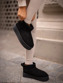 Nízké Sněhové Boty Na Platformě Big Star OO274A099 Černé