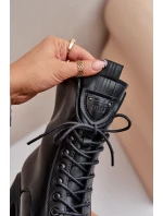 Zateplené dámské boty z přírodní kůže Černé Vinceza 66671 Zateplené dámské boty z přírodní kůže Černé Vinceza 66671