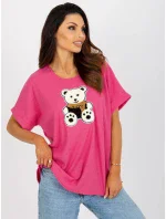 Dámská halenka LK BZ 509251.26X fuchsiová - FPrice Dámská halenka LK BZ 509251.26X fuchsiová - FPrice