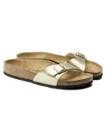 Dámské žabky Birkenstock Madrid Birko-Flor Gold regular wide (1016106) dámské Dámské žabky Birkenstock Madrid Birko-Flor Gold regular wide (1016106) dámské