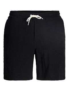 Jack&Jones pánské šortky JPSTJAIDEN COBA STRIPE JOG SHORTS REG SN 12274413 BLACK