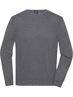 Daiber JN 1314 Pánský svetr s kulatým výstřihem 02.1314 grey heather Daiber JN 1314 Pánský svetr s kulatým výstřihem 02.1314 grey heather