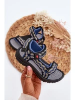 Dětské sandálky Lee Cooper LCW-24-34-2601 modré Dětské sandálky Lee Cooper LCW-24-34-2601 modré