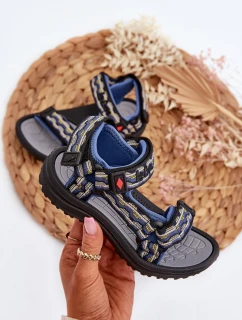 Dětské sandálky Lee Cooper LCW-24-34-2601 modré