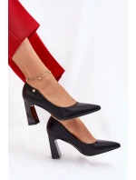 Elegantní Lodičky Na Slupek Vinceza 62221 Černé