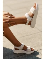 Dámské Sportovní Sandály Na Platformě Big Star RR274A076 Béžové