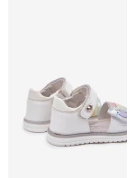 Dětské Sandály Na Suchý Zip Bílé Orailla