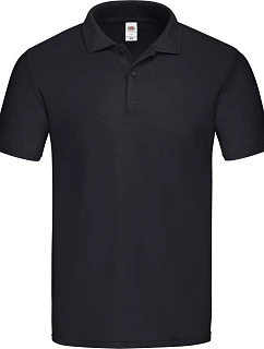 Fruit of the Loom Original Polo Pánské piqué polo 16.3050 black