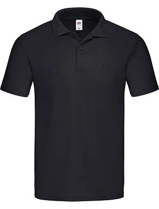 Fruit of the Loom Original Polo Pánské piqué polo 16.3050 black Fruit of the Loom Original Polo Pánské piqué polo 16.3050 black