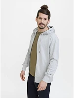 Pure Waste HJUB Unisex mikina s kapucí 74.HJUB grey melange