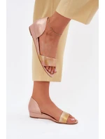 Kožené sandály Maciejka 01971-72 růžové zlato