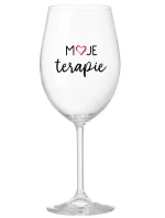 MOJE TERAPIE - čirá sklenice na víno 350 ml