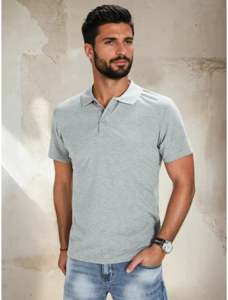 Pánská světle šedá polokošile FashionStreet PX0513