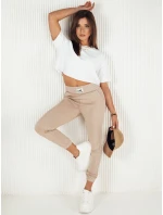 Dámské tepláky CYFL béžové FashionStreet UY1808