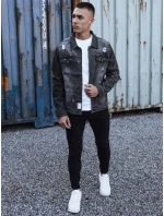 Pánská šedá džínová bunda FashionStreet TX4854
