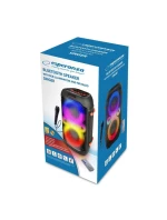 ESPERANZA REPRODUKTOR BT FM VEDL RGB KARAOKE ZPĚVÁK EP156