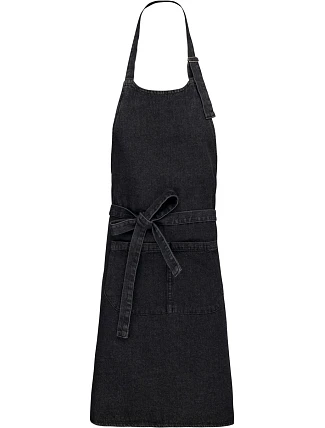 Kariban K 885 Zástěra s laclem 20.K885 black denim Kariban K 885 Zástěra s laclem 20.K885 black denim