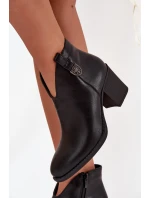 Boty na podpatku model 218062 Step in style Boty na podpatku model 218062 Step in style