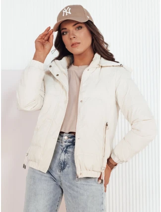 Dámská přechodná prošívaná bunda ZERNI bílá FashionStreet TY4176