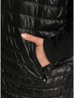 Dámská prošívaná bunda s kapucí černá FashionStreet TY5529